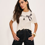 T-Shirt Estampa Laço