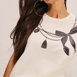 T-Shirt Estampa Laço