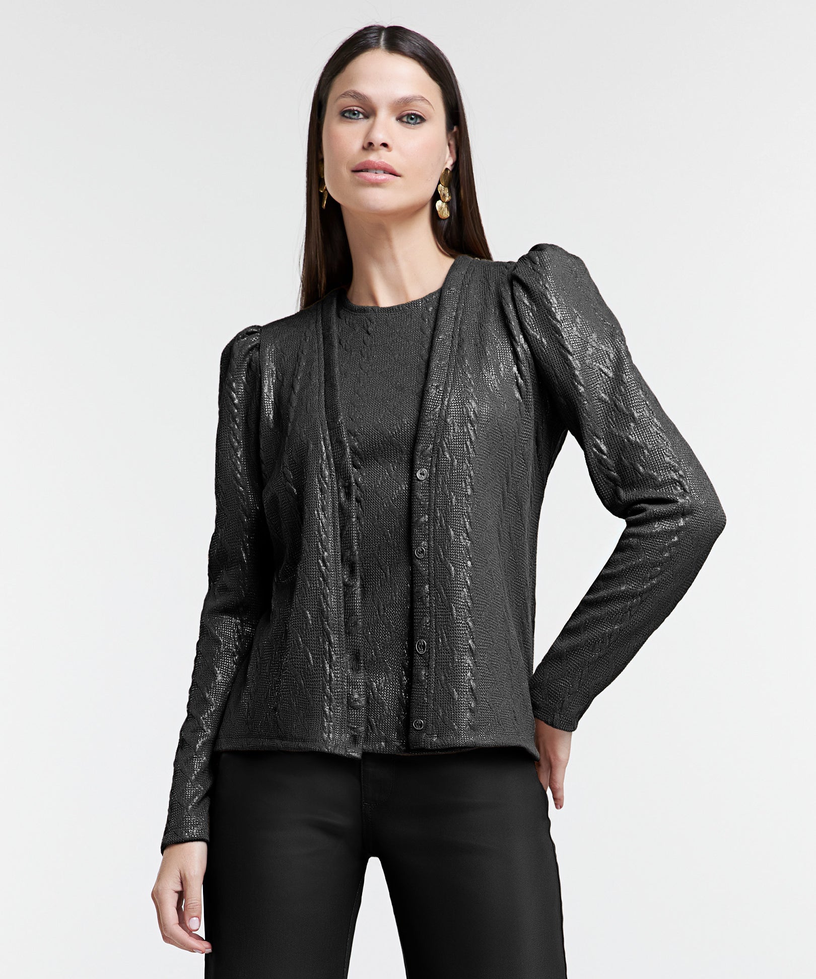 Twinset Texturizado com Brilho
