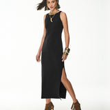 Vestido Midi Canelado Essencial
