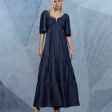 Vestido Longo Feminino Jeans