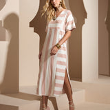 Vestido Midi Maxi Listras