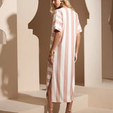 Vestido Midi Maxi Listras