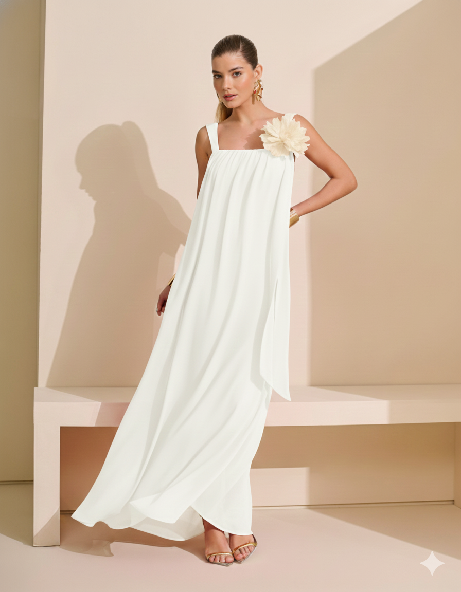 Vestido Maxi com Faixa