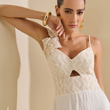 Vestido Longo Boho Chic Crochê