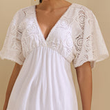 Vestido Maxi com Renda