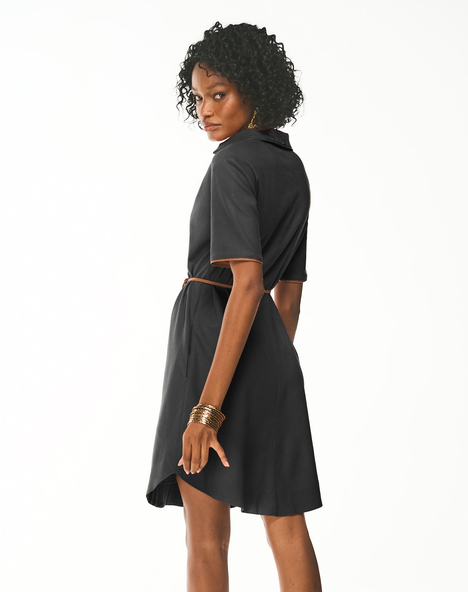 Vestido Chemise com Detalhes