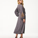 Vestido Midi com Bordado Richelieu