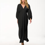 Vestido Longo com Bordado Richelieu