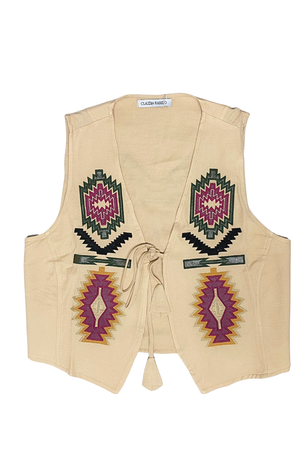 Colete Curto Bordado