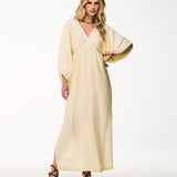 Vestido Longo com Bordado Richelieu