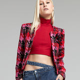 Casaco Tweed Tricolor