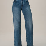 Calça Jeans Wide Leg Clássica Clara