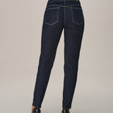 Calça Jeans Skinny Amaciada em Algodão Escuro
